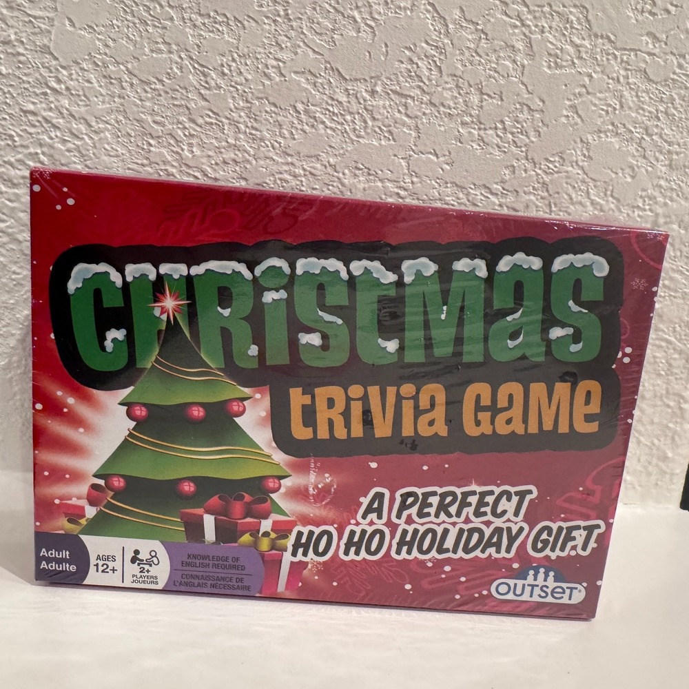 Christmas Trivia‎ Game A Perfect Ho Ho Holiday Gift Ages 12+ 2+ Players New